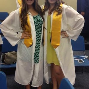 Jostens White Graduation Gown